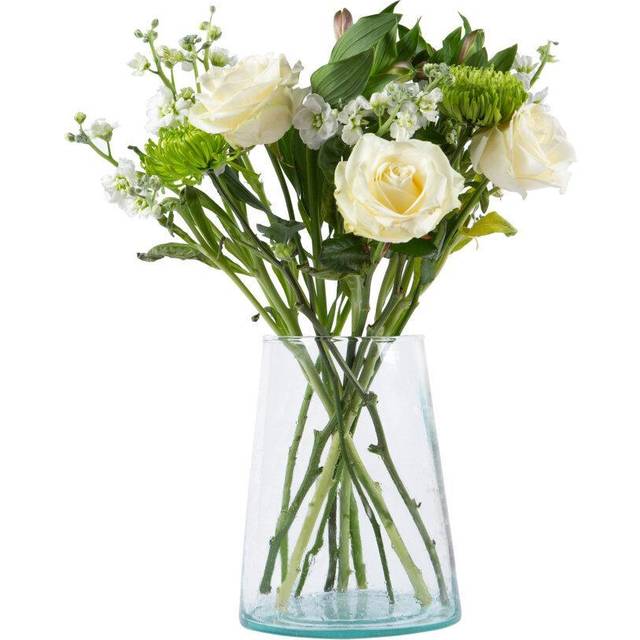 25cm Jebel Recycled Glass Vase - Clear