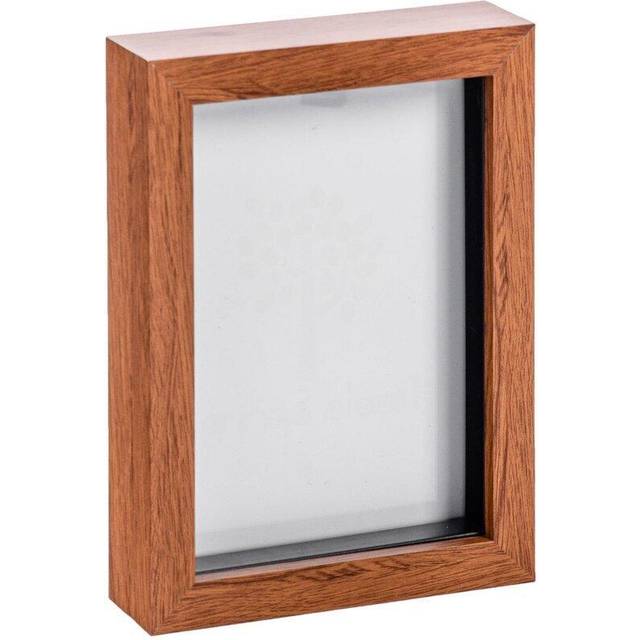 5" x 7" 3D Box Photo Frame - Dark Wood