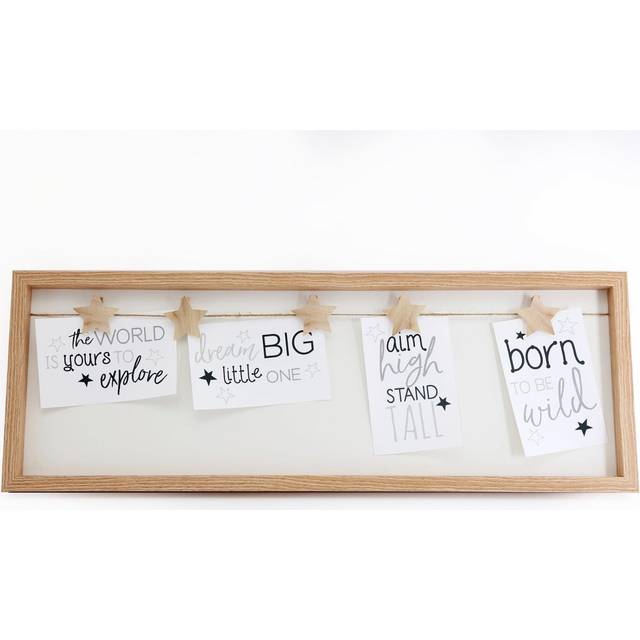 Photo Frame With Star Pegs For Five Photographs