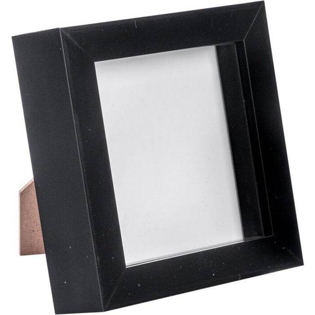 4" x 4" 3D Box Photo Frame - Black