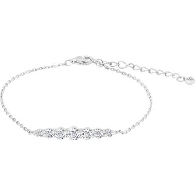 Joanli Nor LindaNor armbånd i sølv med cubic zirkonia