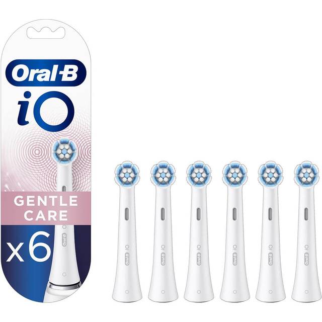 Oral B iO Gentle Care Toothbrush Heads - Pack of 6 Counts White