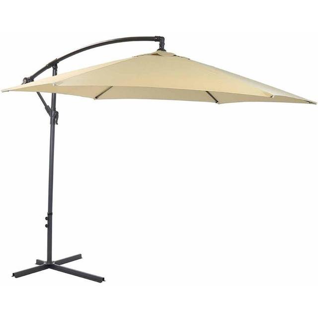 Charles Bentley Beige Hanging Cantilever Parasol 3m - Brown