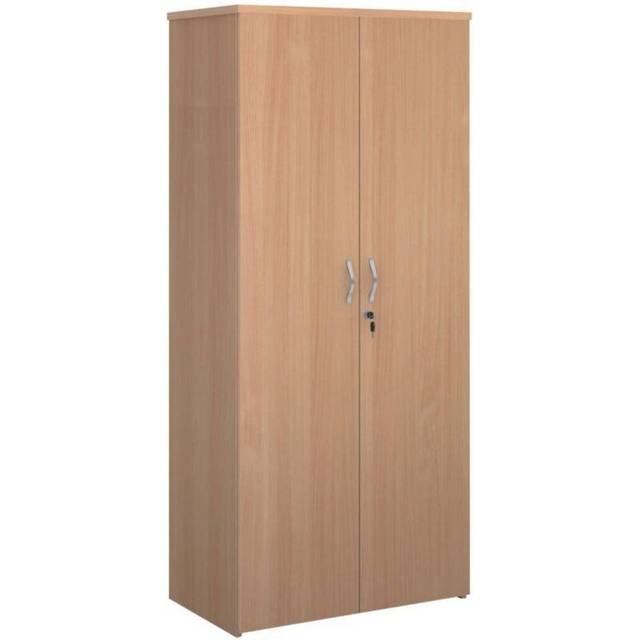 Universal Double Door 1790mm High Storage Cupboard - Beech