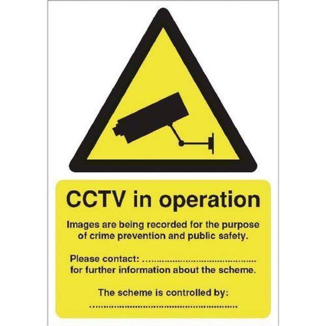 Warning Sign Data Protection Act Compliant Self-Adhesive Sign A5