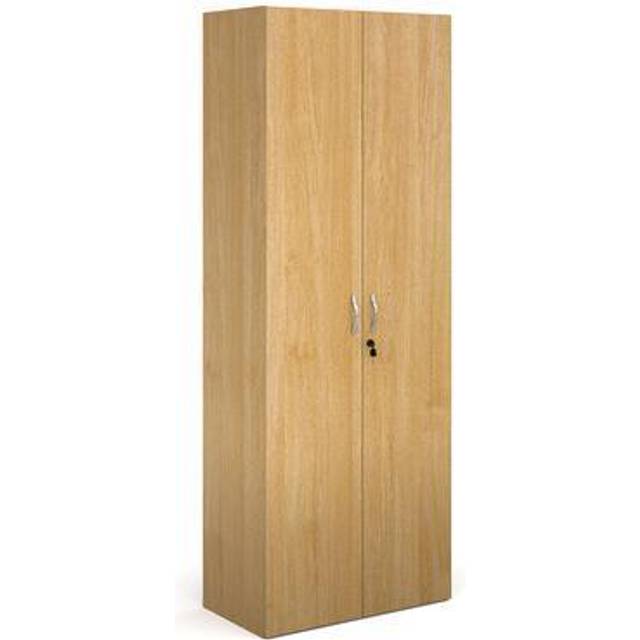 Dams International Cupboard Lockable Melamine Contract 25 756 x 408 x 2030mm Oak