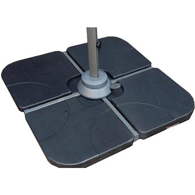 Water Fillable Base For Cross Base Cantilever Parasol Set - Black (One Size)