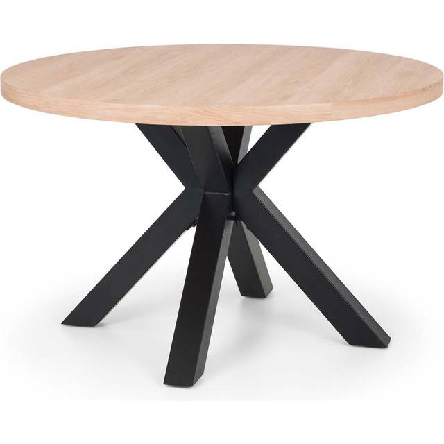 Julian Bowen Berwick 4 Seater Round Dining Table - Black