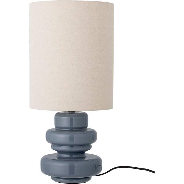 Bloomingville Fabiola table lamp Ø24x51 cm Blue glass-linen