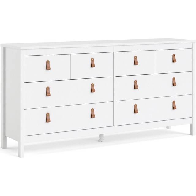 Indoor Furniture Group Barcelona Double Dresser 4+4 Drawers In White, White