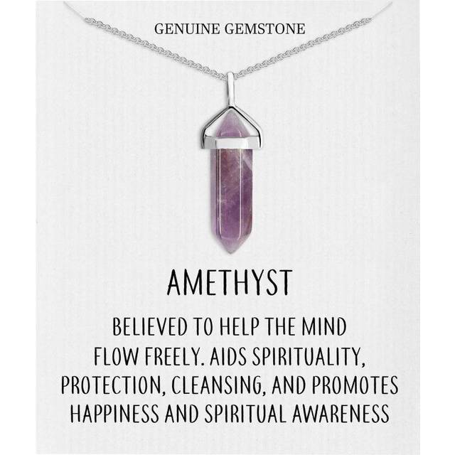 Amethyst Gemstone Necklace - Multicoloured
