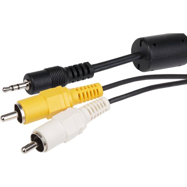 Maplin 2.5mm 3 Pole Jack Plug to Twin 2 Pole RCA Phono Jack Plug Cable - Black, 1.8m