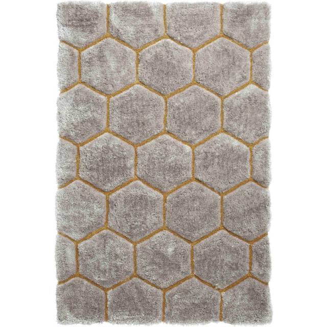 Noble House Honeycomb Rug - Honeycomb Grey Yellow