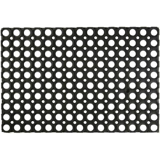 60cm x 40cm Black Heavy Duty Rubber Door Mat