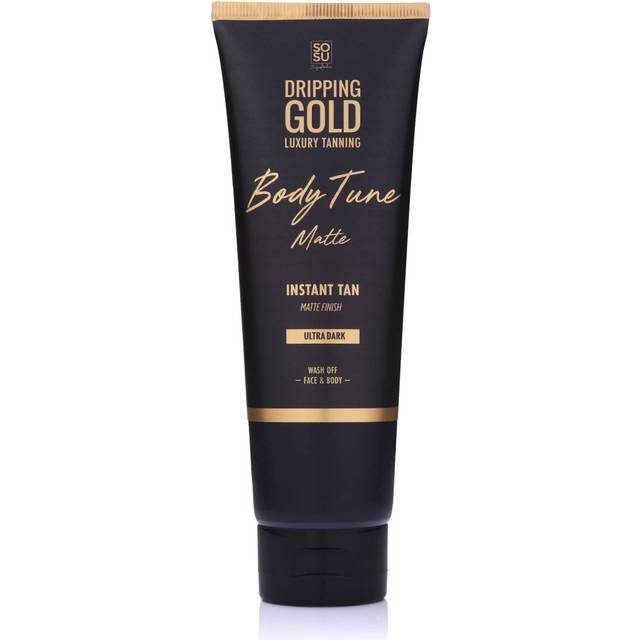 Dripping Gold Luxury Tanning Body Tune Brun-utan-sol kropps- och ansiktslotion med omedelbar verkan Ultra Dark 125 ml