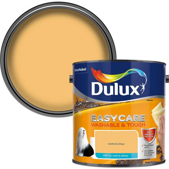 Dulux Easycare Washable & Tough California Days Matt Paint 2.5L - Yellow