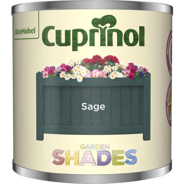 Cuprinol Garden Shades, Sage 125ml, Shed and Fence Paint, Paints, Shed Paint, Fence Paint, Garden Furniture Paint, Cladding Coat