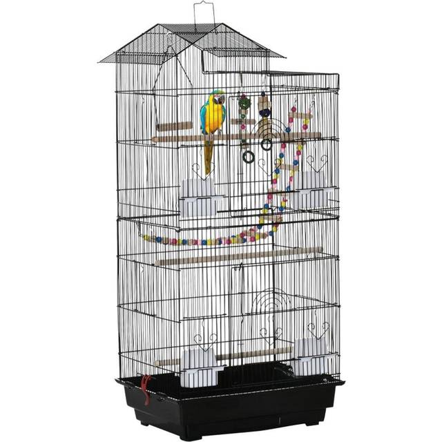 PawHut Bird Cage for Budgies - Finches - Canaries w/ Accessories - Toys - Tray | TJ Hughes