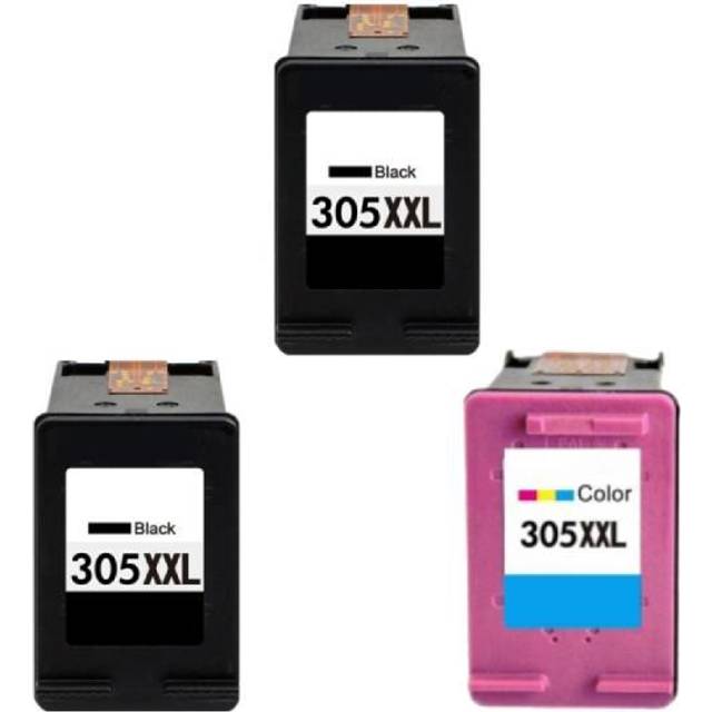 Kompatibel bläckpatron HP 305 XL - 6ZD17AE, 3 st. rabattpaket 54 ml