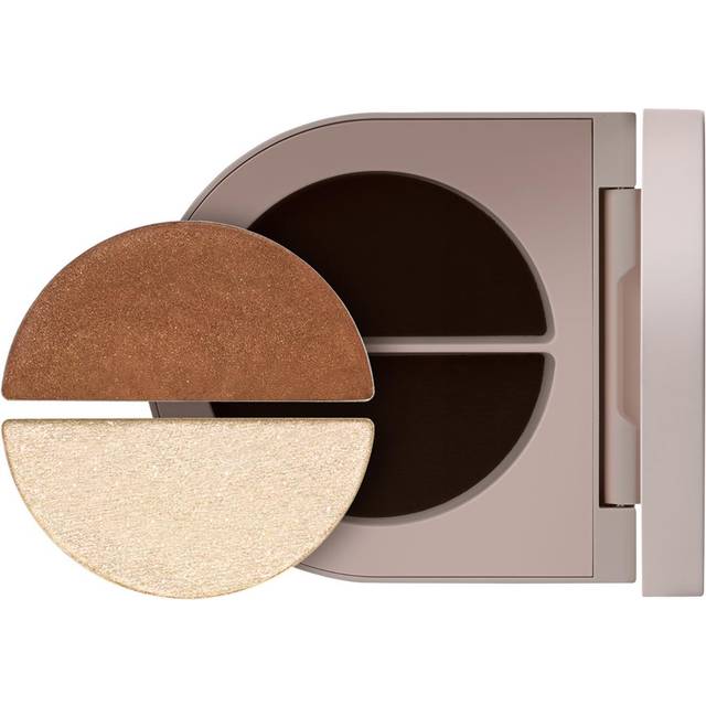 ROSE INC Eyeshadow Shimmer Duo 2.92g (Various Shades) - Satin Cocoa and White Gold