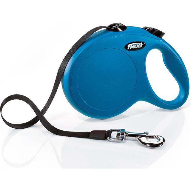 Flexi, koppel New Classic Model, Strap Version, Modern och ergonomisk form, Avancerat styrsystem, Infällbart koppel, Made in Germany, Röd, L - 5m