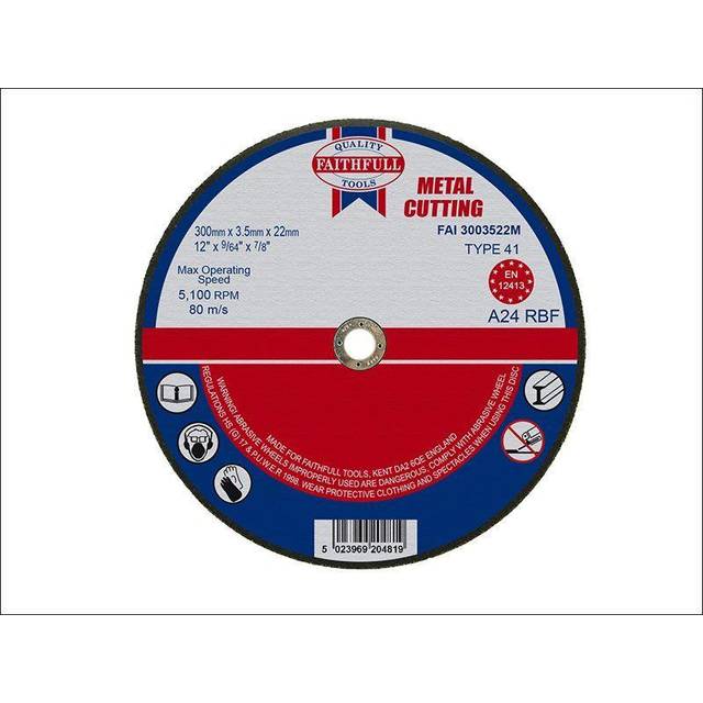 Faithfull Metal Cut Off Disc 300mm 3.5mm 22mm