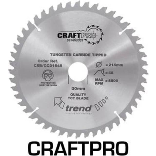 Trend CRAFTPRO Non Stick Wood Cutting Mitre Saw Blade 260mm 60T 30mm