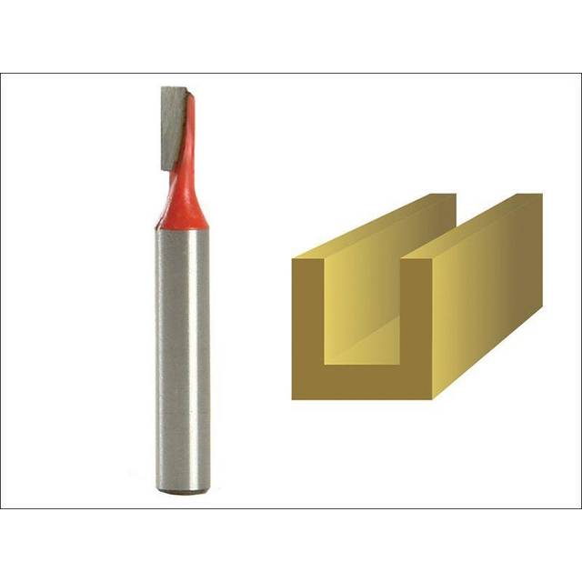 Faithfull Two Flute Straight Router Cutter 4mm 11mm 1/4"
