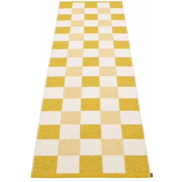 Pappelina Pix gångmatta Mustard-vanilla, 70x300 cm