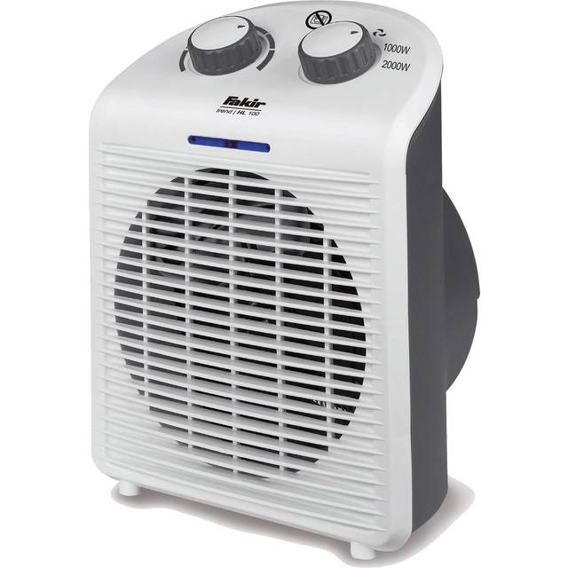 Fakir Trend HL 100 Elvärmare - Värme med fläkt - Vit/Grå