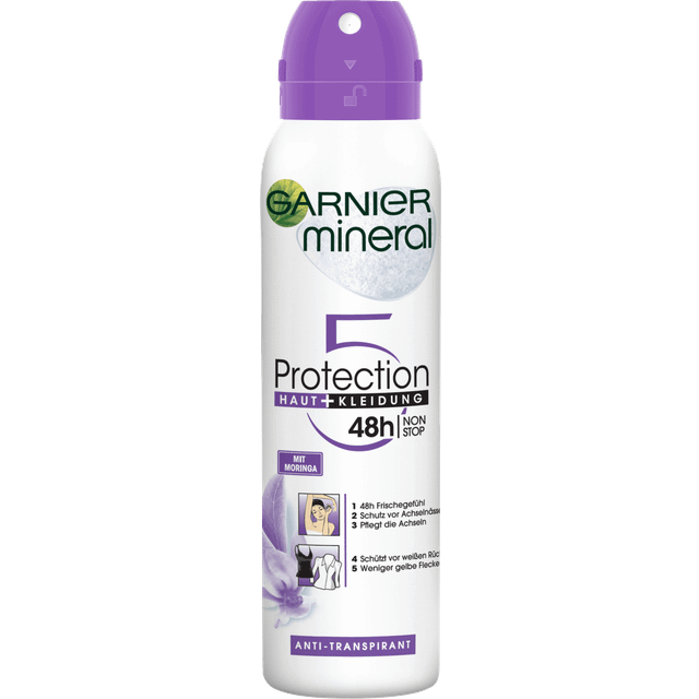 3-pack deodorant Garnier mineral deodorant spray 6-i-1 skydd – 48 h 3 x 150 ml