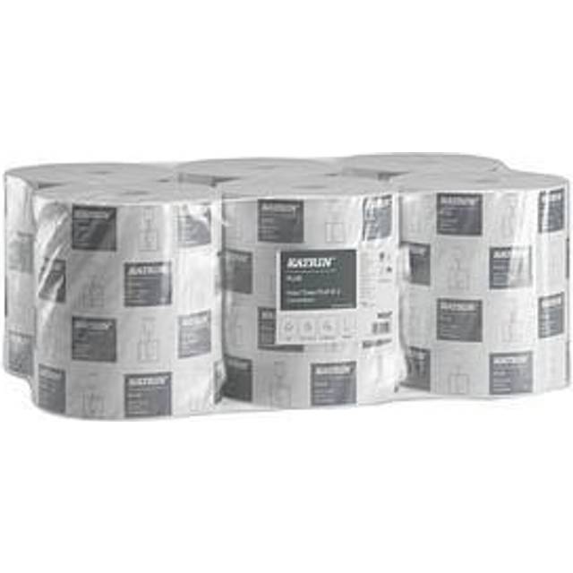 Katrin Plus Centerfeed M2 Handduksrulle 20 x 30 cm 2-lager 600 ark per rulle 6 rullar 40 VE/pall