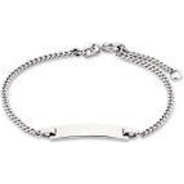 Amor Ident Armband 925 Sterling Silver Armsmycke för damer, 17+2 cm, Silver, Levereras i presentförpackning, 9048762