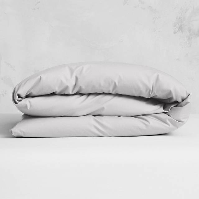 Ogland - Naked Percale Påslakan Singel 150 x 210 cm Mist Grey - Påslakan - Emma Hedberg - Grå