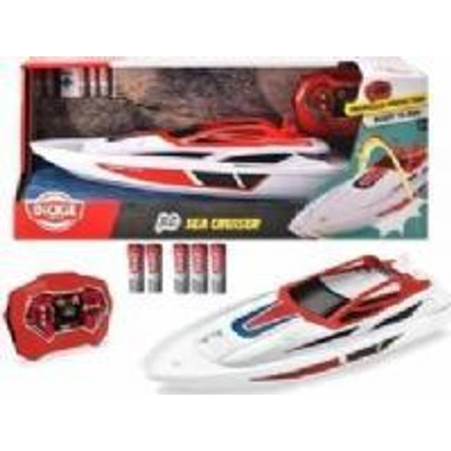 Dickie Toys 201106003 - Radiostyrd Båt Sea Cruiser, 34 cm - Dickie Toys radiostyrd Båt Sea Cruiser Kommer med 2-kanals 2,4 GHz Fjärrkontroll, Turbohastighet, 34 cm, Från 6 år