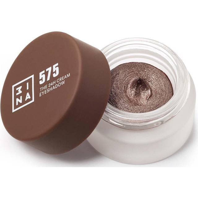 3INA MAKEUP – The 24h Cream Eyeshadow 575 – brun ögonskugga med krämig konsistens – matt skimrande och glitter ögonskuggsfinish – vattentät kräm ögonskugga – vegansk – krispig fri