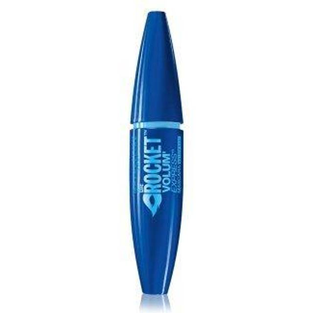 Maybelline New York vattentät mascara för mer volym, volym express rocket mascara vattentät, nr 1 mycket svart (svart), 1 x 9,6 ml