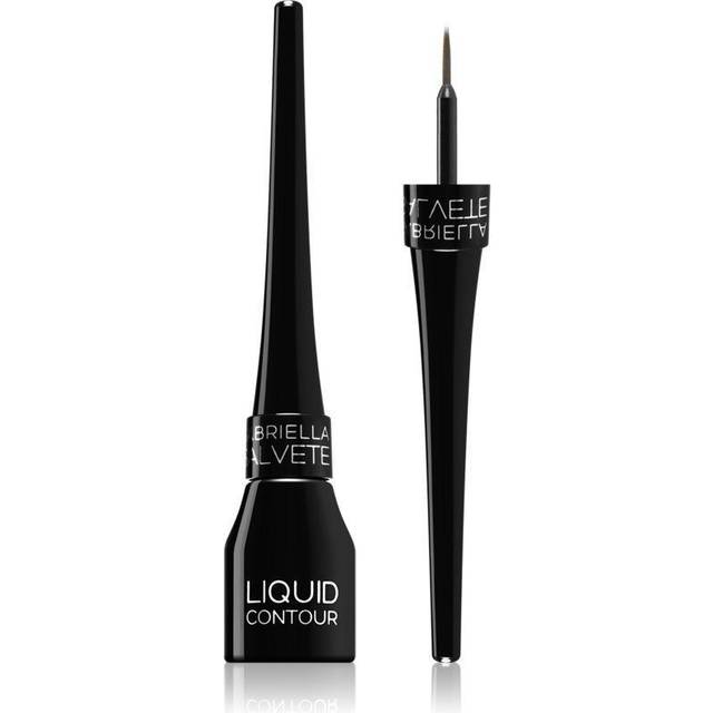 Gabriella Salvete Liquid Contour Vandfast Eyeliner Med Børste - Black
