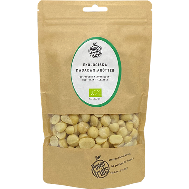 Powerfruits Macadamianötter Naturella Eko Raw 250 g