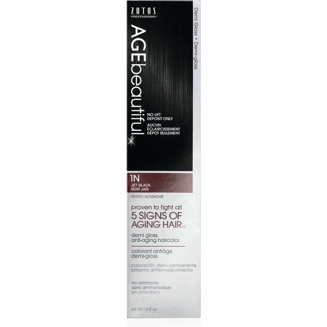 AGE beautiful Permanent Hair Color Dye Liqui Creme | 100% Gray Coverage | Anti-Aging Haircolor | Biotin for Thicker  Fuller Hair | Professional Salon