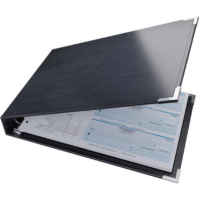 Davis Group 3UPAM-01 3up US Check Binder - Black