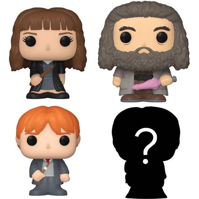 Funko Bitty POP! HP - Hermione i mantel 4PKoch en överraskande mysteriefigur - 2,2 cm (0,9 tum) - Harry Potter samlarobjekt - stapelbar displayhylla ingår - presentidé - partypåsar strumpa