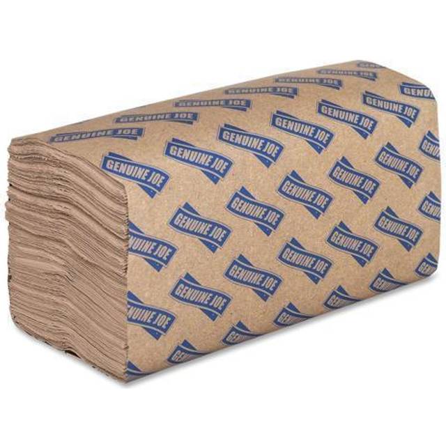 Genuine Joe Single-Fold Value Paper Towels (Case of 16 Packs  250 sheets per Pack)