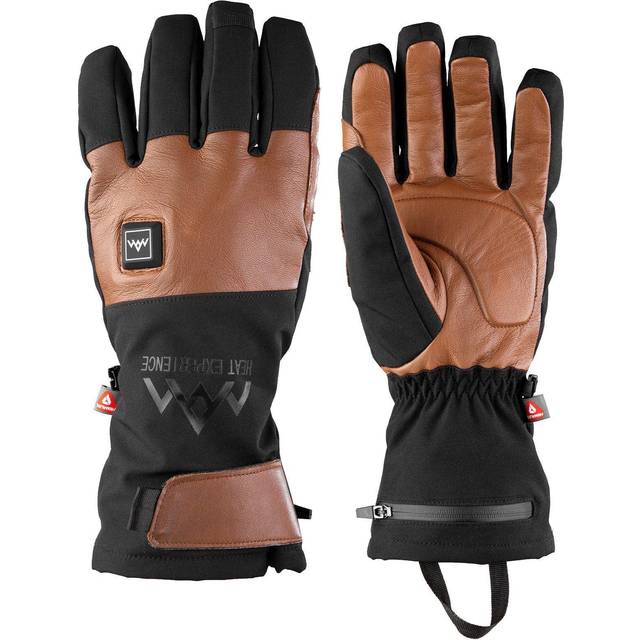 Värmehandskar svart/brun - XL