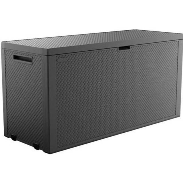 Outdoor Plastic Garden Storage Box Emily Keter Chest Graphite