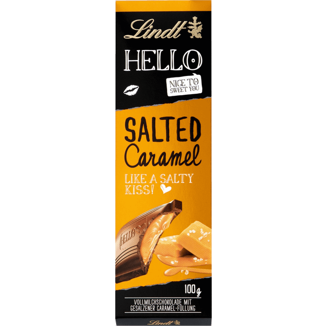 Lindt Hello Chocolates 100g - Salted Caramel & Caramel Brownie