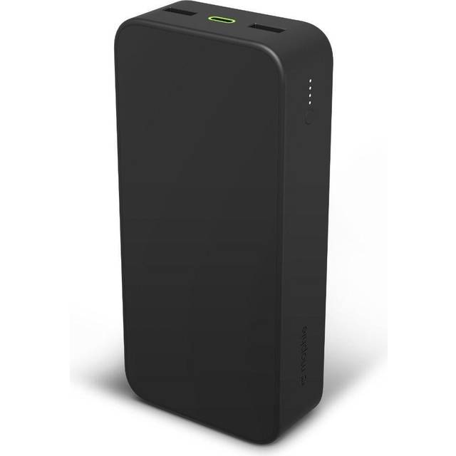 mophie powerstation XL - Powerbank - 20000 mAh - 20 Watt - PD - 2 output-stikforbindelser (USB) - på kabel: USB-C - sort