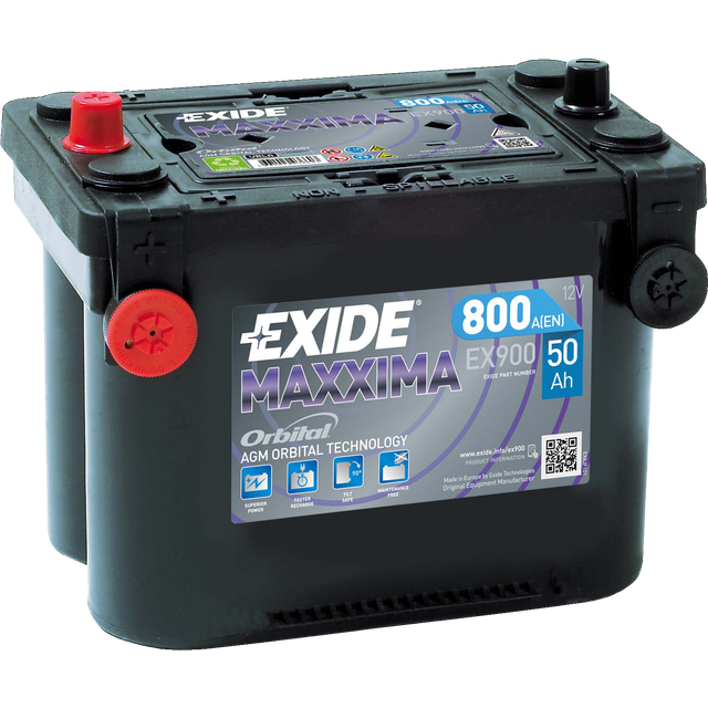 Exide Maxxima EX900 50 Ah - Bilbatteri / Startbatteri - Fiat - Freemont