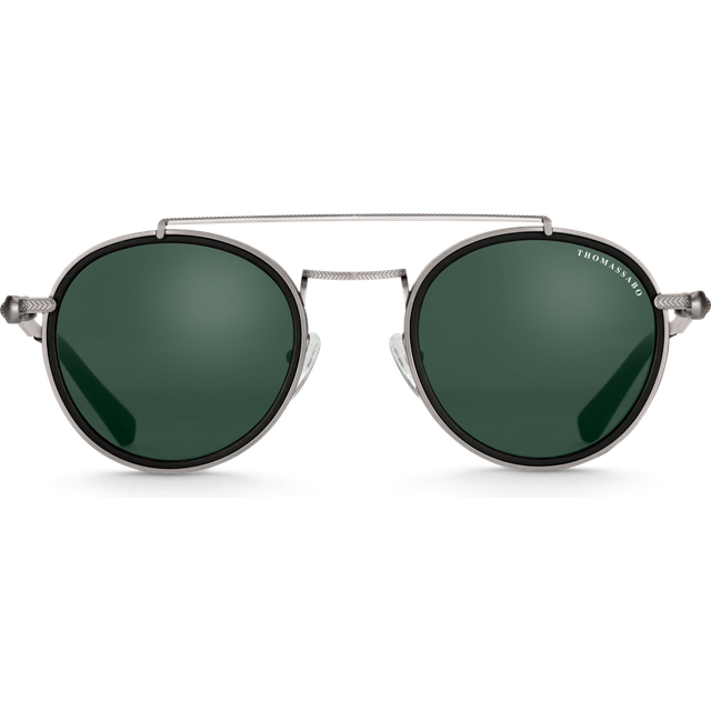 Thomas Sabo Sunglasses Johnny panto skull multicoloured E0005-085-115-A - anthracite/green/black