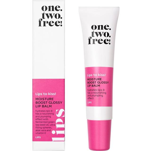One.two.free! One.two.free! Make-up Læber Lips to kiss! Moisture Boost Glossy Lip Balm 02 Naked Nude 13 g